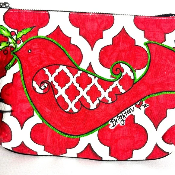 Brighton canvas holiday “Love Dove” crossbody bag - Picture 2 of 4